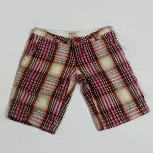 Jezebel Plaid Bermuda Short Size 1